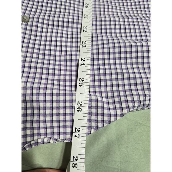 Van Heusen small men's plaid flex slim fit button up long sleeve shirt - Picture 11 of 11